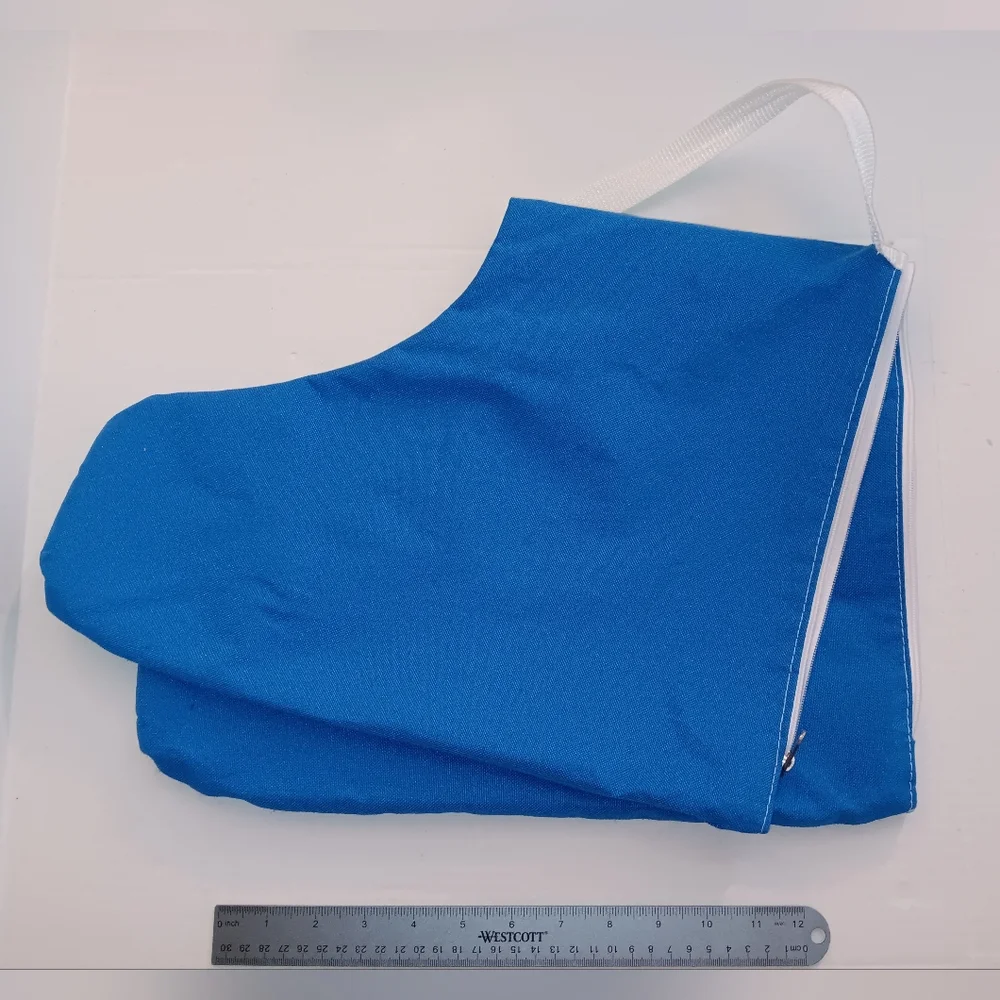 Skate Carrier Storage Bag Roller Ice Figure Hockey Inline Blue Zippered Bag